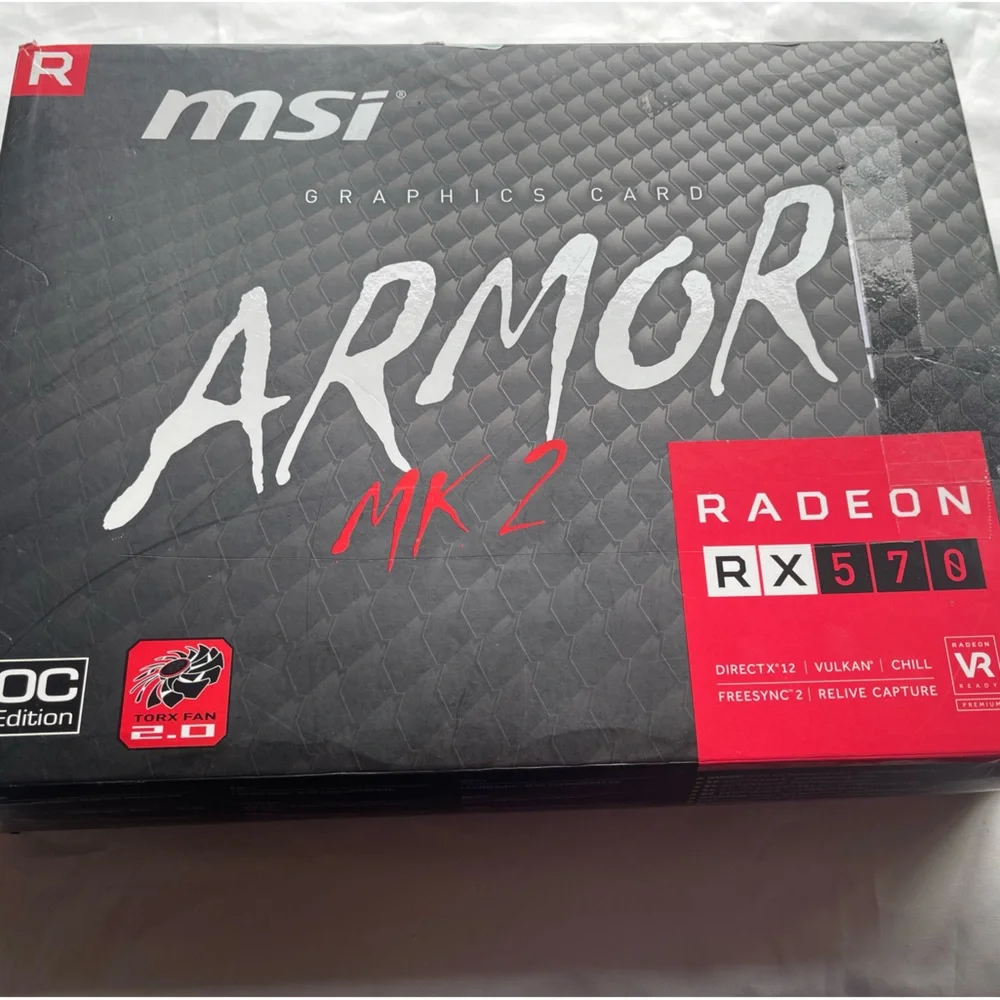 MSI Radeon RX 570 ARMOR MK2 8G OC Graphics Card - Picture 1 of 13